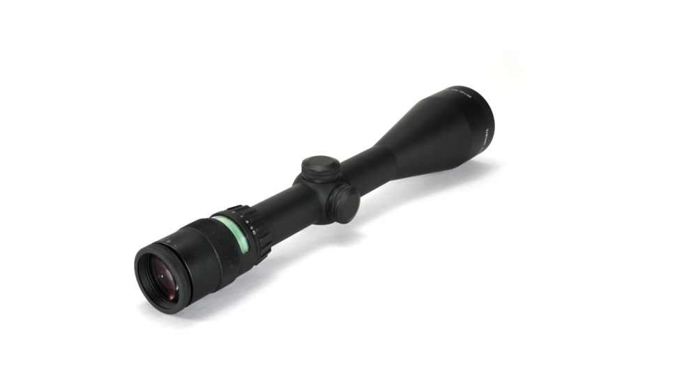 Trijicon AccuPoint TR-22 2.5-10x56mm Rifle Scope, 30 mm Tube, Second Focal Plane, Black, Green Standard Duplex Crosshair w/ Dot Reticle, MOA Adjustment, TR22-1G