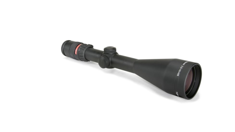 Trijicon AccuPoint TR-22 2.5-10x56mm Rifle Scope, 30 mm Tube, Second Focal Plane, Black, Red BAC Triangle Post Reticle, MOA Adjustment, 200035