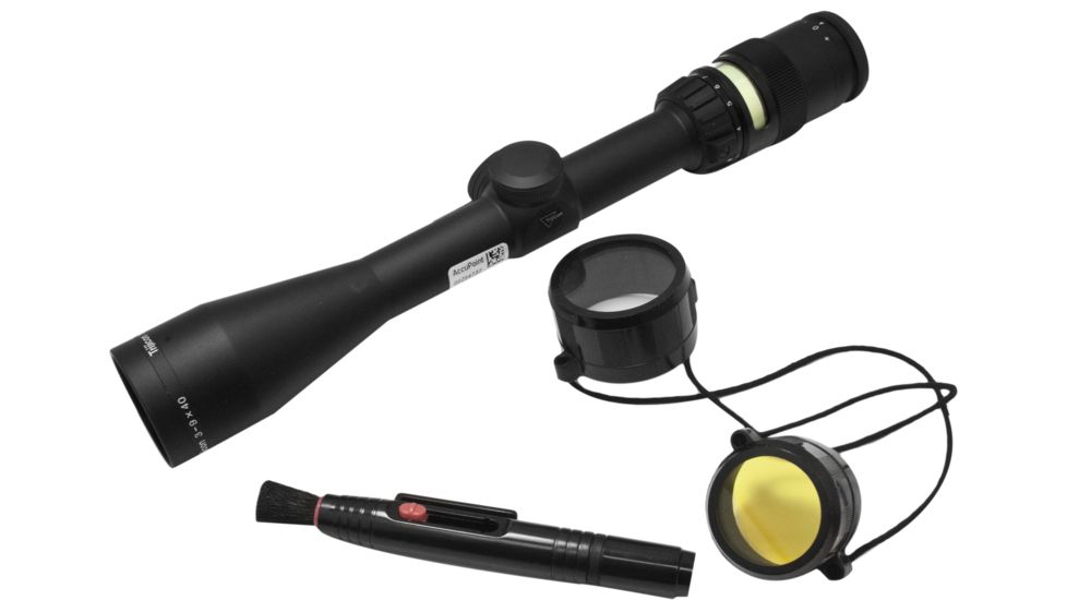 Trijicon AccuPoint TR-20 3-9x40mm Rifle Scope, 1 in Tube, Second Focal Plane, Black, Green Mil-Dot Crosshair w/ Dot Reticle, MOA Adjustment, TR20-2GA
