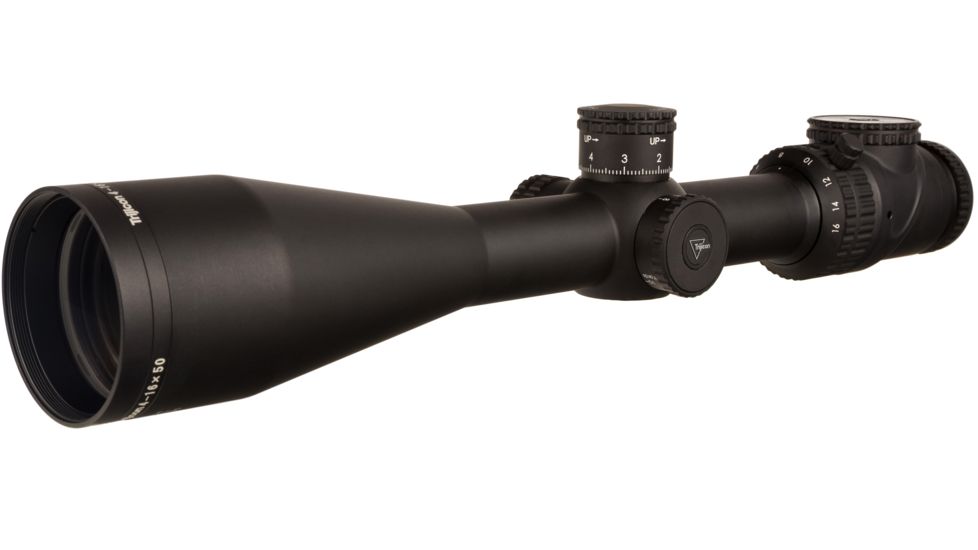 Trijicon AccuPoint TR-31 4-16x50mm Rifle Scope, 30 mm Tube, Second Focal Plane, Black, Green MRAD Ranging Reticle w/ Dot, Mil Rad Adjustment, 200148