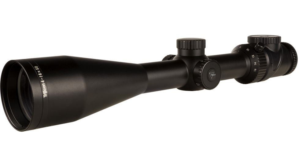 Trijicon AccuPoint TR-31 4-16x50mm Rifle Scope, 30 mm Tube, Second Focal Plane, Black, Green Standard Duplex Crosshair w/ Dot Reticle, MOA Adjustment, 200146