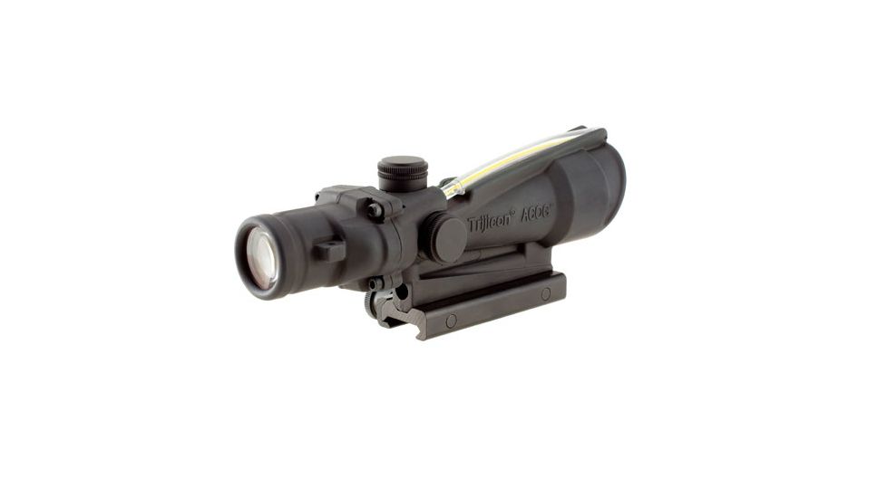 Trijicon TA11F-A ACOG 3.5x35 Rifle Scope - Amber Chevron BAC .223 Flattop Reticle, Flat Top Adapter