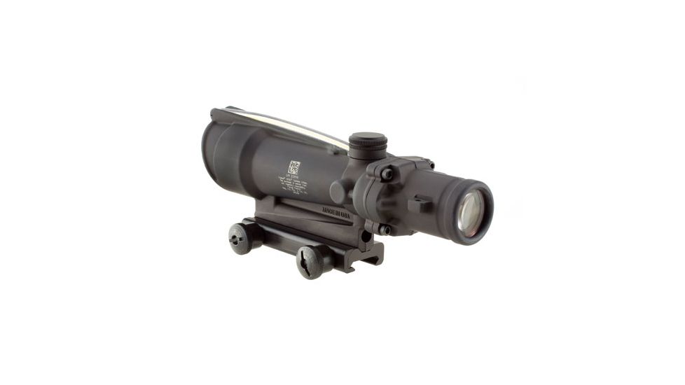 Trijicon TA11F-A ACOG 3.5x35 Rifle Scope - Amber Chevron BAC .223 Flattop Reticle, Flat Top Adapter