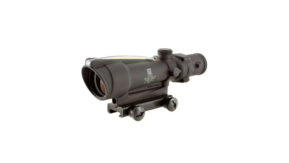 Trijicon TA11F-A ACOG 3.5x35 Rifle Scope - Amber Chevron BAC .223 Flattop Reticle, Flat Top Adapter