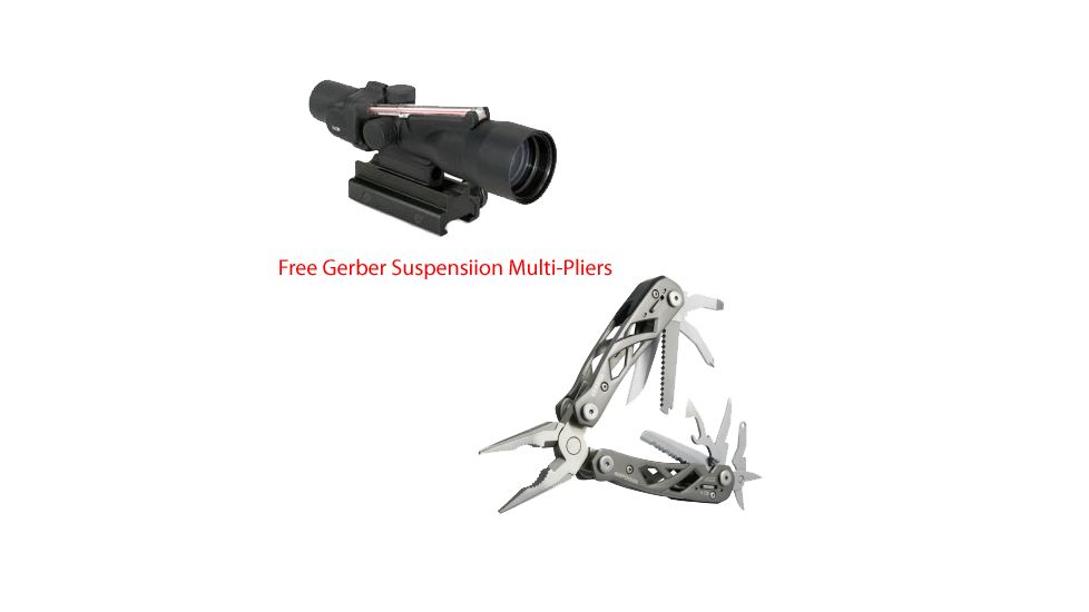 Trijicon ACOG 3x30 Red Dot Scope w/ Gerber Suspension Multi-Pliers