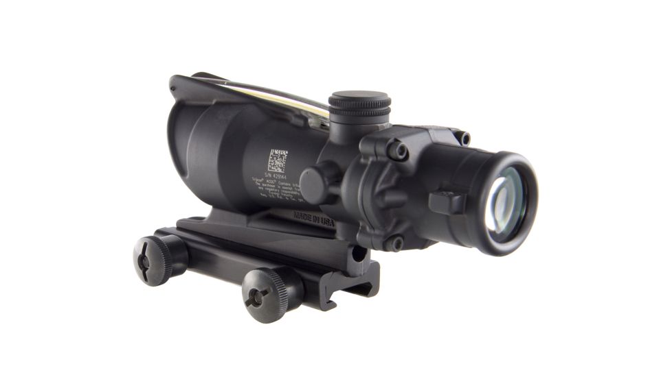 Trijicon ACOG 4x32 Dual Ill Rifle Scope w/Mount, Amber Horseshoe .223 Reticle