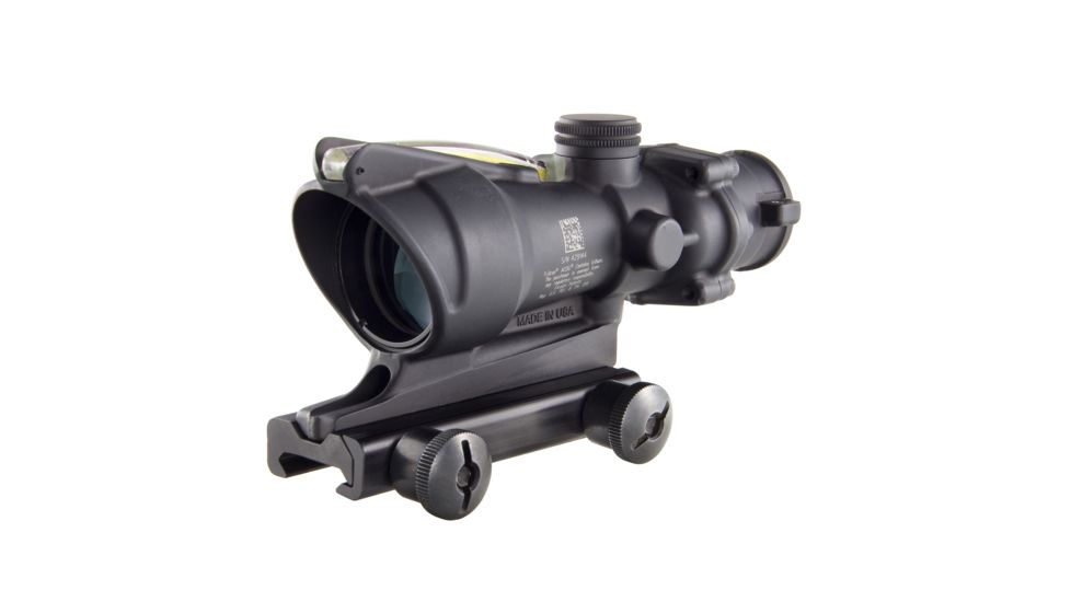 Trijicon ACOG 4x32 Dual Ill Rifle Scope w/Mount, Amber Horseshoe .223 Reticle