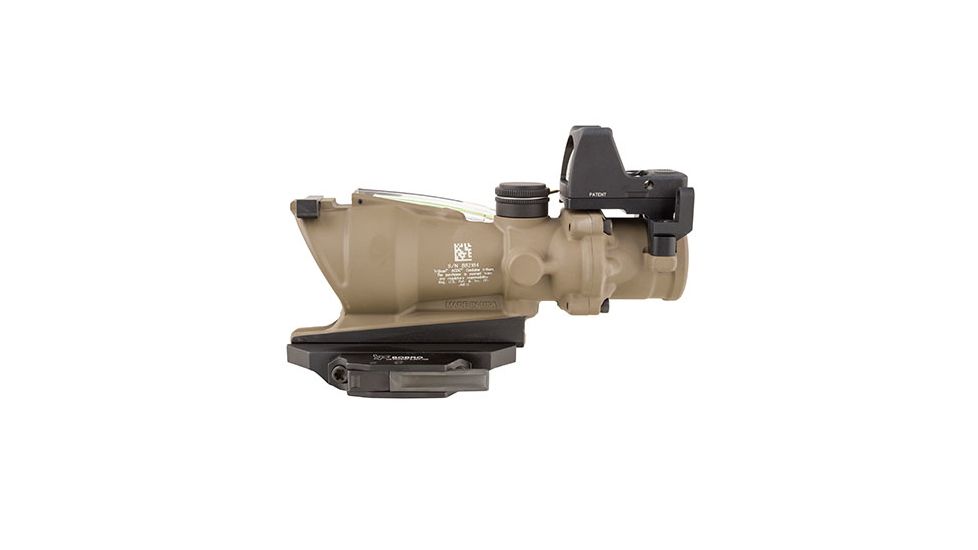 Trijicon ACOG 4x32 ECOS Rifle Scope - Dark Earth Brown, Green Dual Illumination
