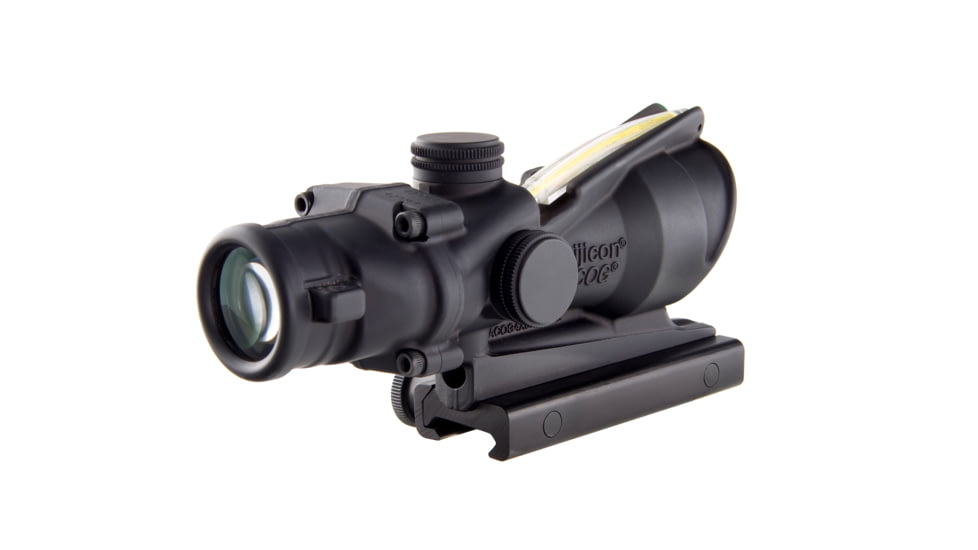 Open Box,Dealer DMO, Trijicon ACOG 4x32 Illuminated Rifle Scope, Amber Chevron BAC Reticle, Flattop TA51 Mount