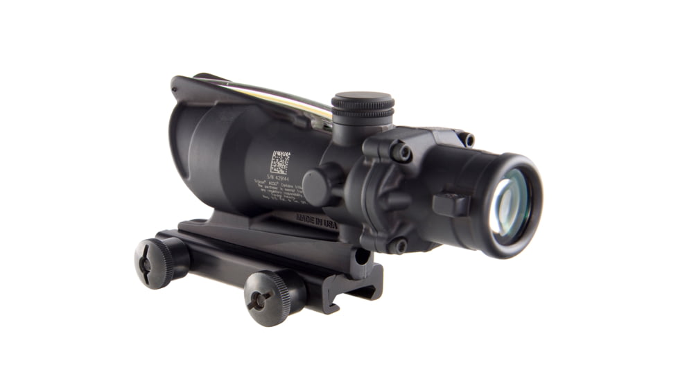 Open Box,Dealer DMO, Trijicon ACOG 4x32 Illuminated Rifle Scope, Amber Chevron BAC Reticle, Flattop TA51 Mount