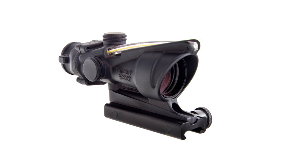 Open Box,Dealer DMO, Trijicon ACOG 4x32 Illuminated Rifle Scope, Amber Chevron BAC Reticle, Flattop TA51 Mount