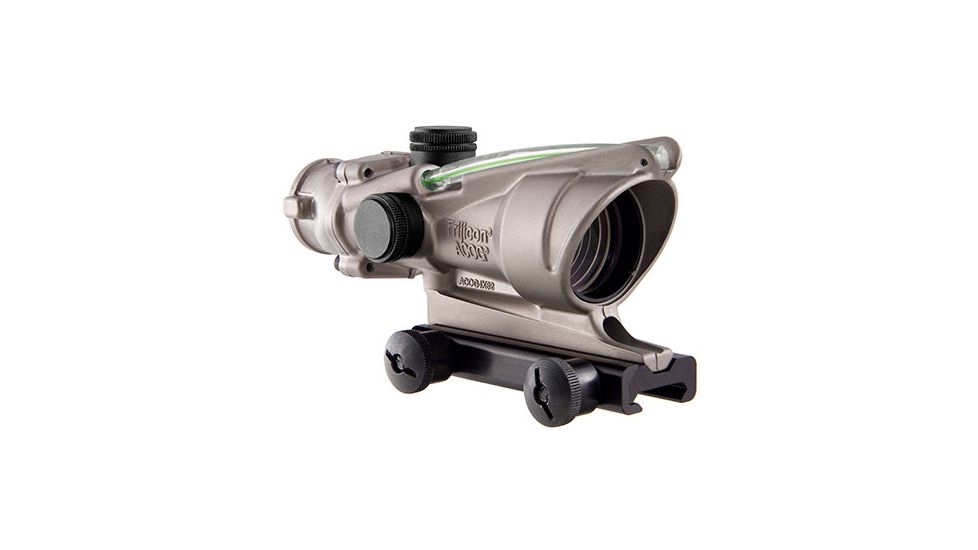 Trijicon ACOG 4x32 Nickel Boron Dual Illum. Green Chevron .223 BAC Reticle w/ TA51 Mount TA31-D-100195