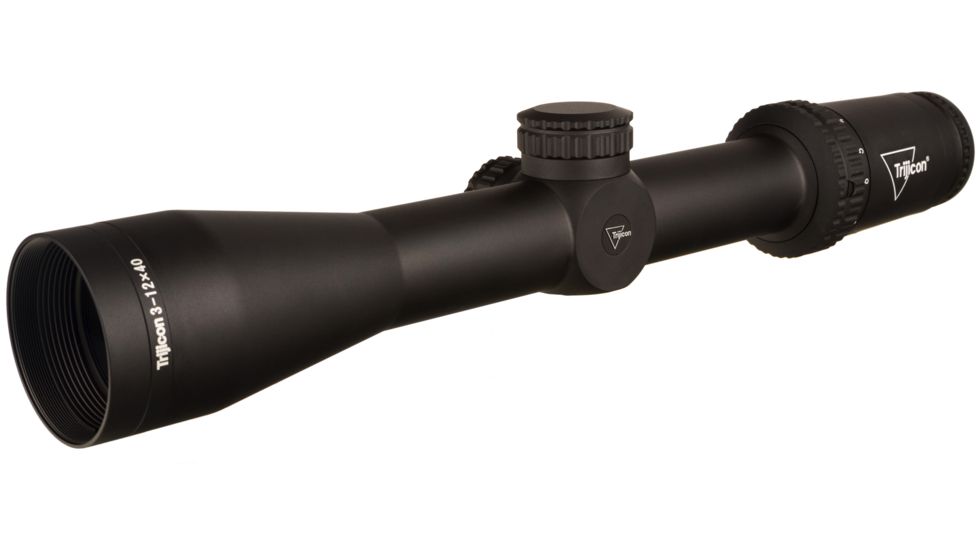 Trijicon Ascent AT1240 3-12x40mm Rifle Scope, 30 mm Tube, Second Focal Plane, Black, Non-Illuminated BDC Target Hold Reticle, MOA Adjustment, 2800002