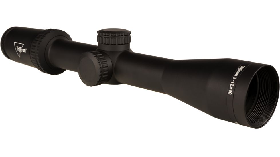 Trijicon Ascent AT1240 3-12x40mm Rifle Scope, 30 mm Tube, Second Focal Plane, Black, Non-Illuminated BDC Target Hold Reticle, MOA Adjustment, 2800002