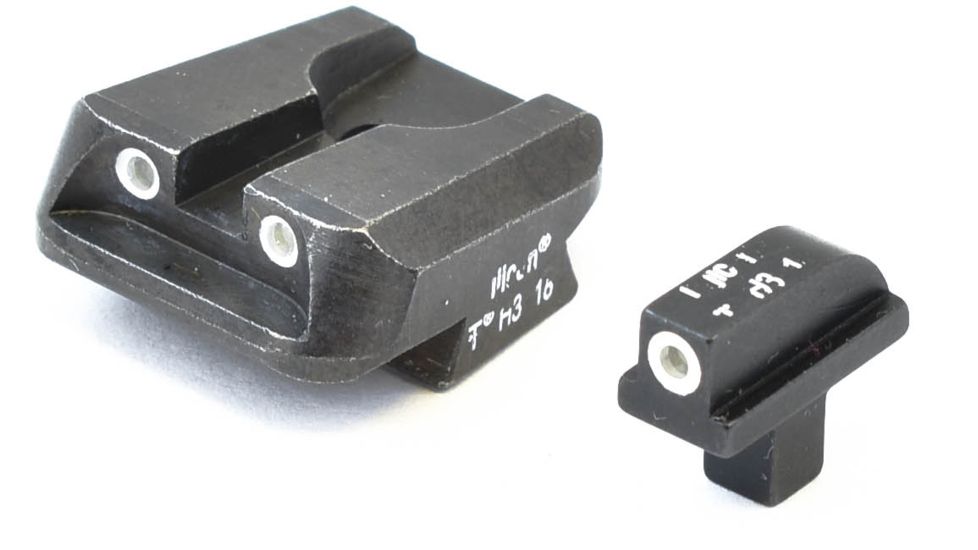 Trijicon Bright &amp; Tough Colt Officers 3 Dot Green Front &amp; Green Novak Rear Night Sight Set