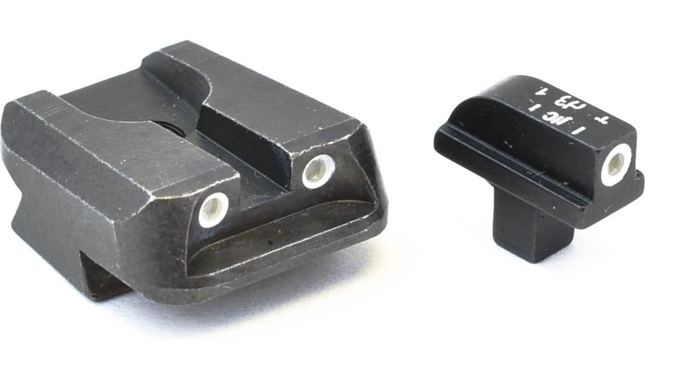 Trijicon Bright &amp; Tough Colt Officers 3 Dot Green Front &amp; Green Novak Rear Night Sight Set