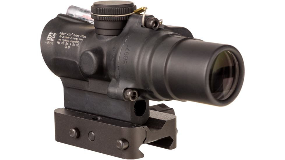 Trijicon Compact Dual Illuminated Q-LOC ACOG Scope, 1.5x16S, Red, 2 MOA Circle Dot Reticle, Matte Black, 400330