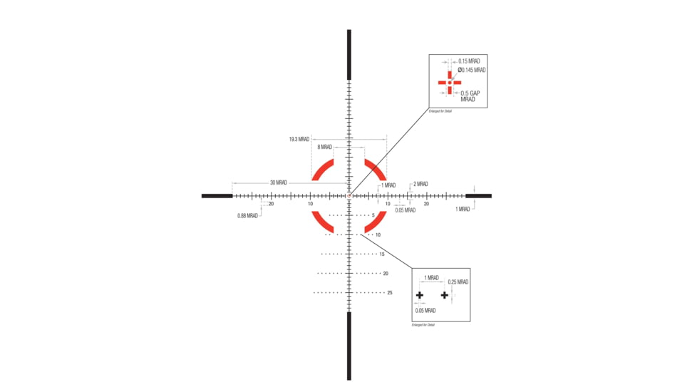 Trijicon Credo 1-10x28mm First Focal Plane 34mm Tube Riflescope w/Red/Green MRAD Segmented Circle Enhanced, Matte Finish, Exposed Elevation Adjuster w/Return to Zero Feature, Black, 2900050