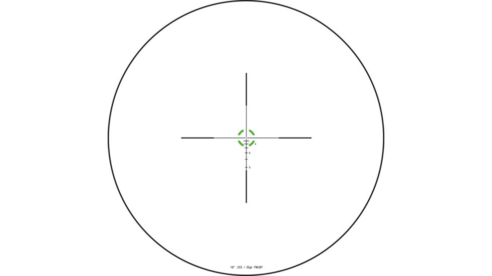 Trijicon Credo CR624 1-6x24mm Rifle Scope, 30 mm Tube, Second Focal Plane, Black, Green BDC Segmented Circle .223 / 55 Grain Reticle, MOA Adjustment, 2900016
