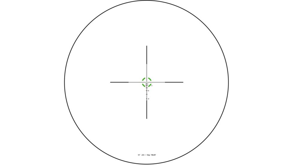 Trijicon Credo CR624 1-6x24mm Rifle Scope, 30 mm Tube, Second Focal Plane, Black, Green BDC Segmented Circle .223 / 55 Grain Reticle, MOA Adjustment, 2900016
