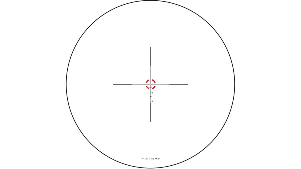 Trijicon Credo CR624 1-6x24mm Rifle Scope, 30 mm Tube, Second Focal Plane, Black, Red BDC Segmented Circle .223 / 55 Grain Reticle, MOA Adjustment, 2900015