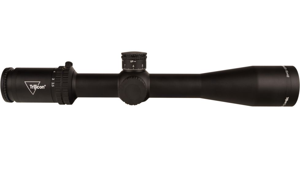 Trijicon Credo CR1542 2.5-15x42mm Rifle Scope, 30 mm Tube, Second Focal Plane, Black, Red MRAD Center Dot Reticle, Mil Rad Adjustment, 2900034