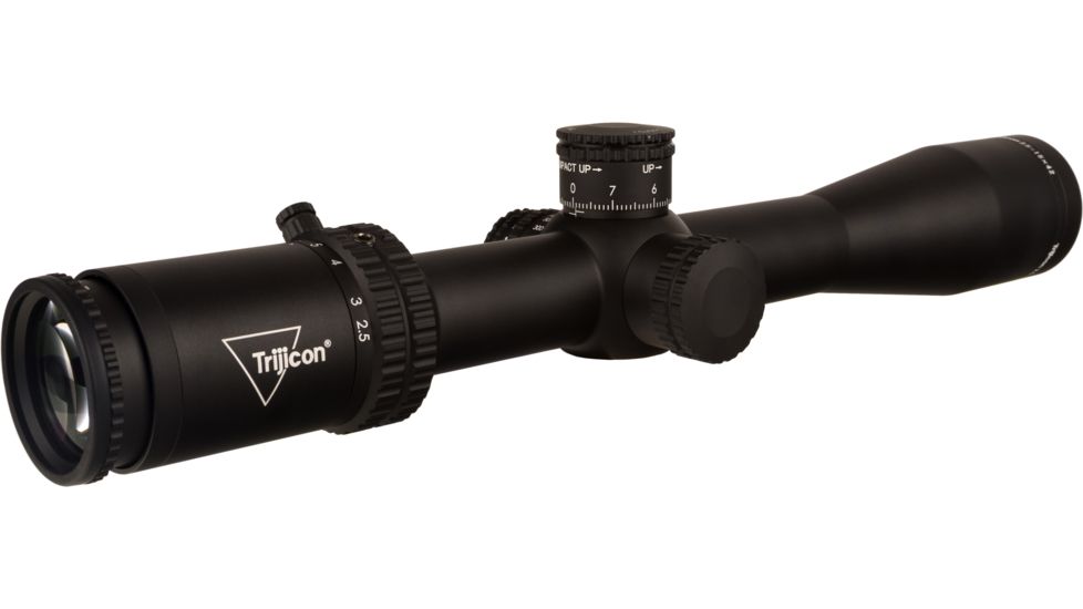 Trijicon Credo CR1542 2.5-15x42mm Rifle Scope, 30 mm Tube, Second Focal Plane, Black, Red MRAD Center Dot Reticle, Mil Rad Adjustment, 2900034