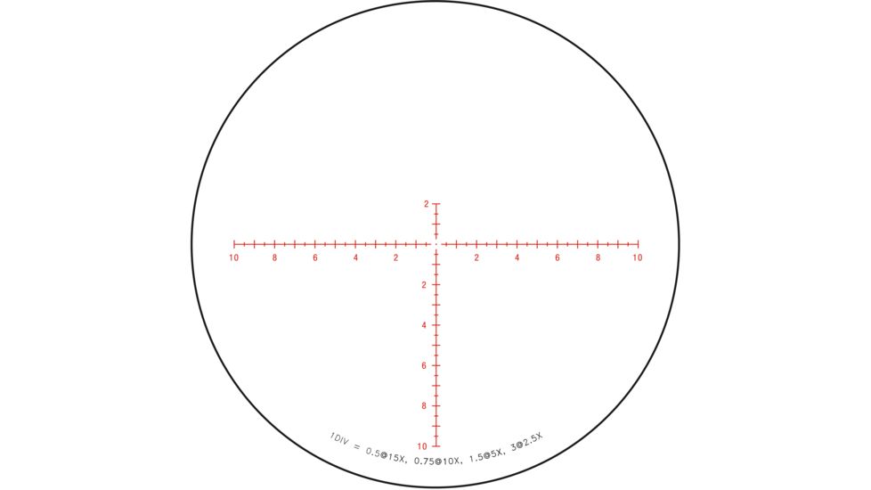 Trijicon Credo CR1542 2.5-15x42mm Rifle Scope, 30 mm Tube, Second Focal Plane, Black, Red MRAD Center Dot Reticle, Mil Rad Adjustment, 2900034