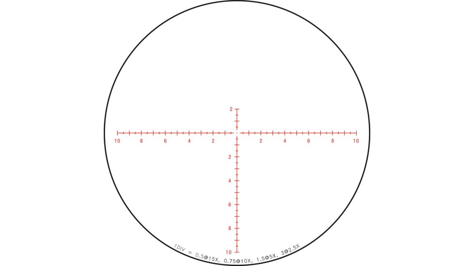 Trijicon Credo CR1542 2.5-15x42mm Rifle Scope, 30 mm Tube, Second Focal Plane, Black, Red MRAD Center Dot Reticle, Mil Rad Adjustment, 2900034