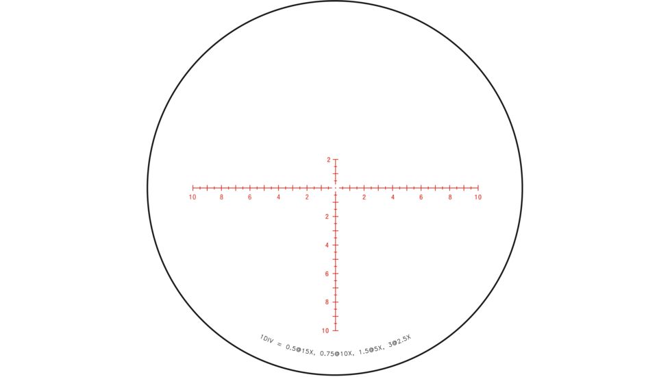 Trijicon Credo CR1556 Rifle Scope, 2.5-15x 56 mm Objective, 30 mm Tube, Second Focal Plane Illuminated Red MRAD Center Dot Reticle, Matte, Black, 2900036