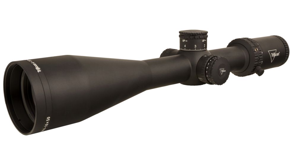 Trijicon Credo CR1650 4-16x50mm Rifle Scope, 30 mm Tube, Second Focal Plane, Black, Red MRAD Center Dot Reticle, Mil Rad Adjustment, 2900003