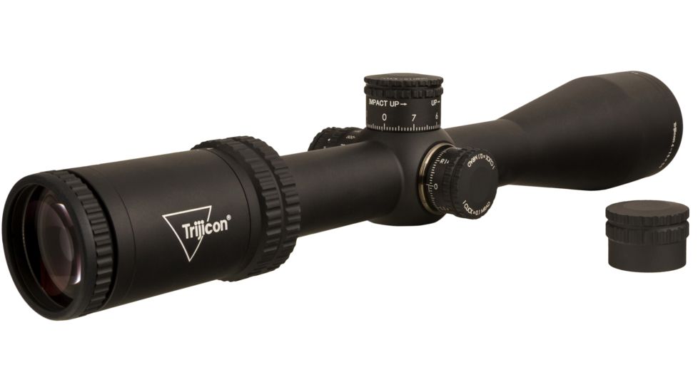 Trijicon Credo CR1650 4-16x50mm Rifle Scope, 30 mm Tube, Second Focal Plane, Black, Red MRAD Center Dot Reticle, Mil Rad Adjustment, 2900003
