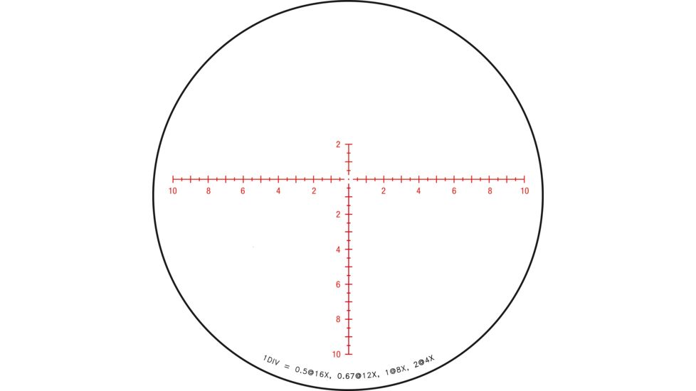 Trijicon Credo CR1650 4-16x50mm Rifle Scope, 30 mm Tube, Second Focal Plane, Black, Red MRAD Center Dot Reticle, Mil Rad Adjustment, 2900003