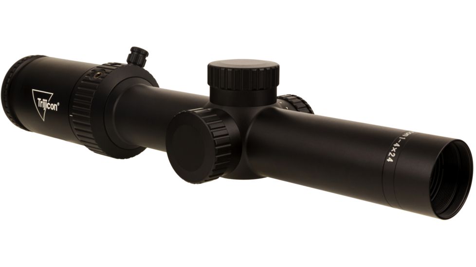 Trijicon Credo HX CRHX424 1-4x24mm Rifle Scope, 30 mm Tube, Second Focal Plane, Black, Green MOA Precision Hunter Reticle, MOA Adjustment, 2900008