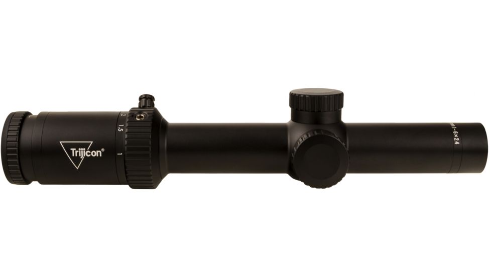 Trijicon Credo HX CRHX624 1-6x24mm Rifle Scope, 30 mm Tube, First Focal Plane, Black, Red MOA Segmented Circle Reticle, MOA Adjustment, 2900021