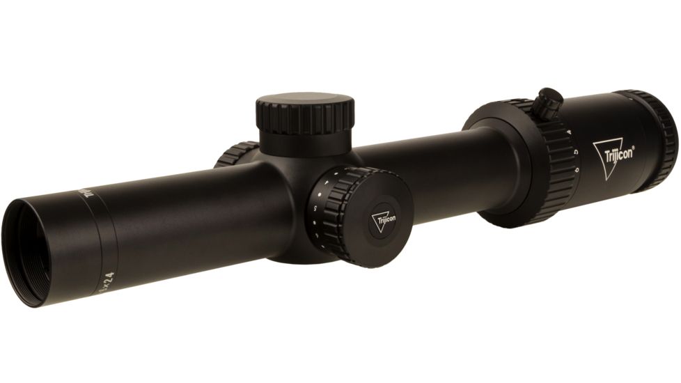 Trijicon Credo HX CRHX624 1-6x24mm Rifle Scope, 30 mm Tube, First Focal Plane, Black, Red MOA Segmented Circle Reticle, MOA Adjustment, 2900021