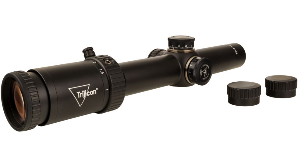 Trijicon Credo HX CRHX624 1-6x24mm Rifle Scope, 30 mm Tube, First Focal Plane, Black, Red MOA Segmented Circle Reticle, MOA Adjustment, 2900021