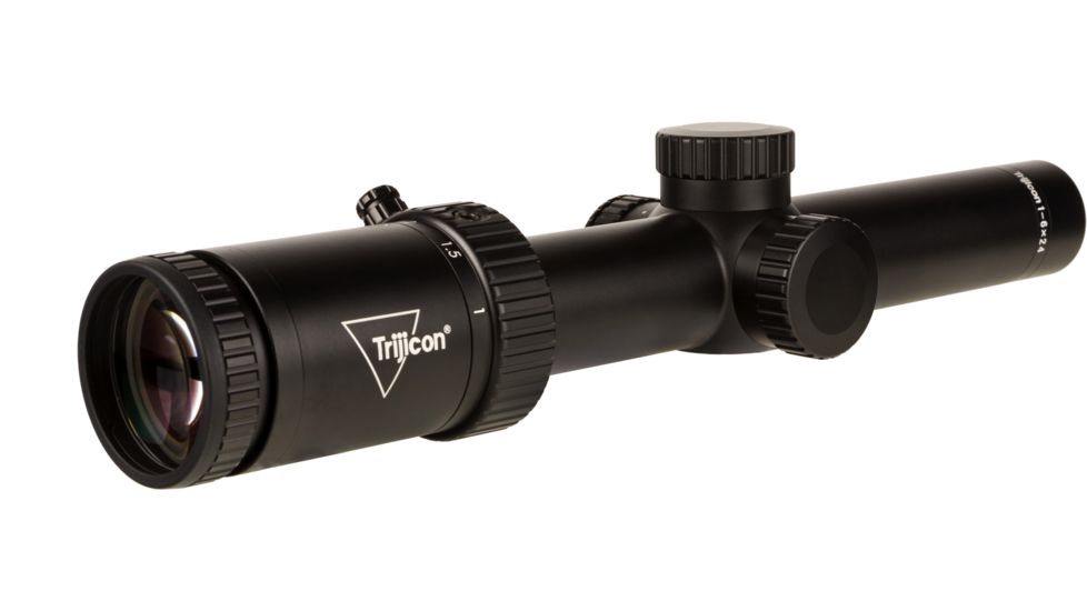 Trijicon Credo HX CRHX624 1-6x24mm Rifle Scope, 30 mm Tube, Second Focal Plane, Black, Green BDC Hunter .223 Reticle, MOA Adjustment, 2900018
