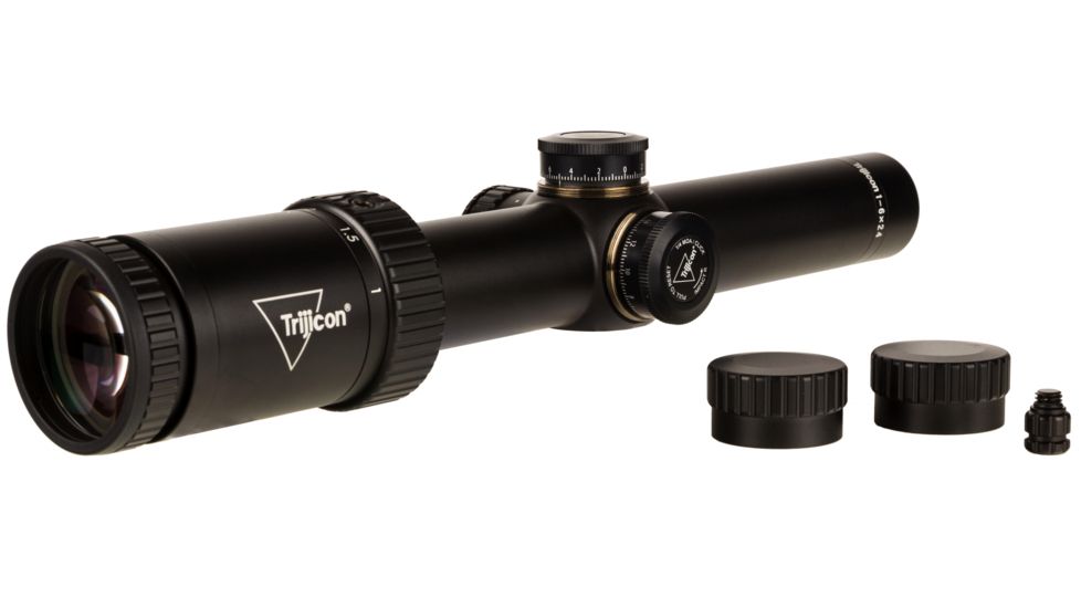 Trijicon Credo HX CRHX624 1-6x24mm Rifle Scope, 30 mm Tube, Second Focal Plane, Black, Red BDC Hunter .308 Reticle, MOA Adjustment, 2900019