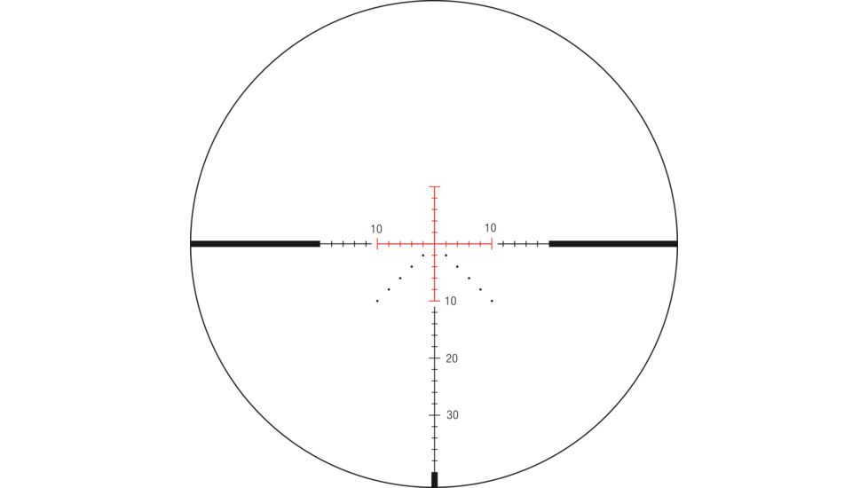 Trijicon Credo HX CRHX1056 2.5-10x56mm Rifle Scope, 30 mm Tube, Second Focal Plane, Black, Red MOA Precision Hunter Reticle, MOA Adjustment, 2900027