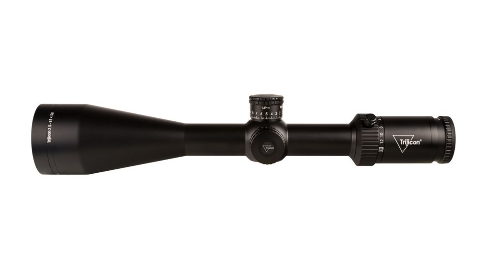 Trijicon Credo HX CRHX1556 2.5-15x56mm Rifle Scope, 30 mm Tube, Second Focal Plane, Black, Red MOA Center Dot Reticle, MOA Adjustment, 2900035