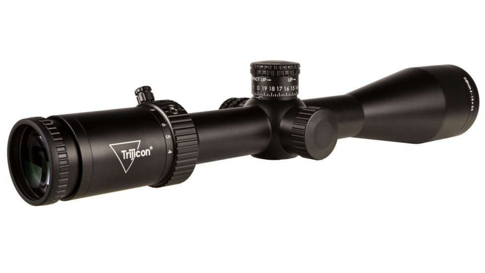 Trijicon Credo HX CRHX1650 4-16x50mm Rifle Scope, 30 mm Tube, Second Focal Plane, Black, Red MOA Center Dot Reticle, MOA Adjustment, 2900001