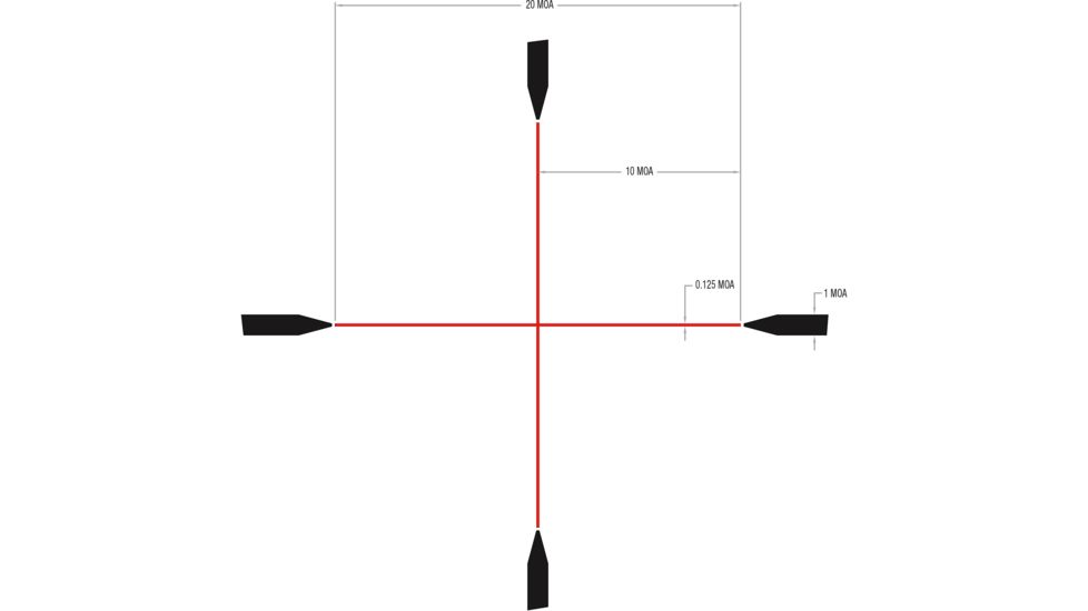 Trijicon Credo HX CRHX1650 4-16x50mm Rifle Scope, 30 mm Tube, Second Focal Plane, Black, Red Standard Duplex Crosshair Reticle, MOA Adjustment, 2900005