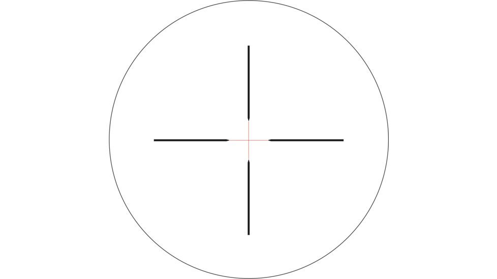 Trijicon Credo HX CRHX1650 4-16x50mm Rifle Scope, 30 mm Tube, Second Focal Plane, Black, Red Standard Duplex Crosshair Reticle, MOA Adjustment, 2900005