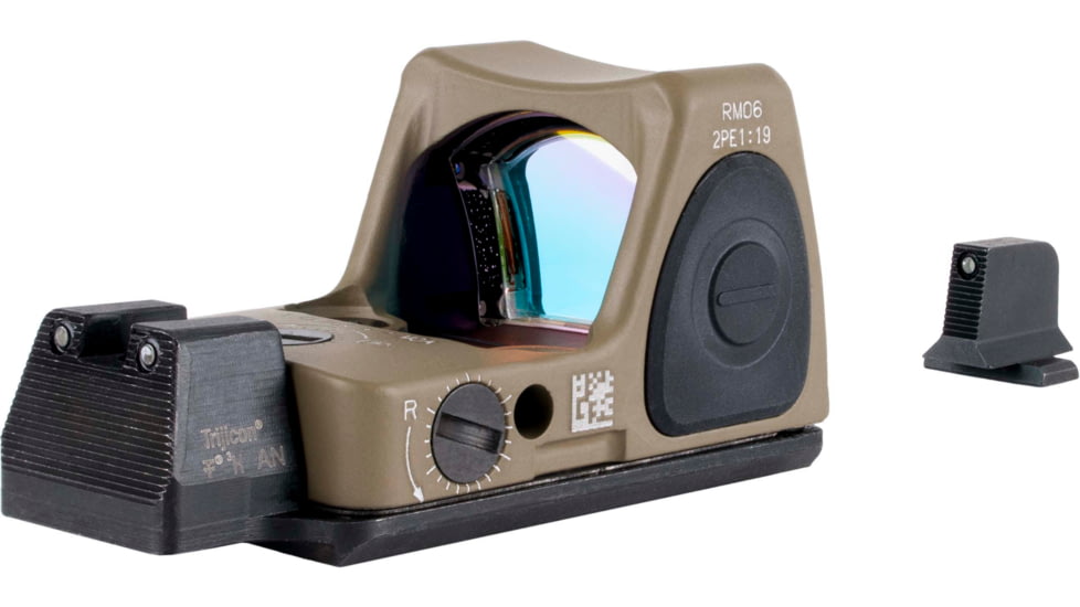 Trijicon Dual Defense RMR Type 2 Reflex Red Dot Sight w/ M17/18 Mount w/ Integrated Bright&amp;Tough Optic, 1x, 3.25 MOA Reticle, FDE, RM06-C-700816