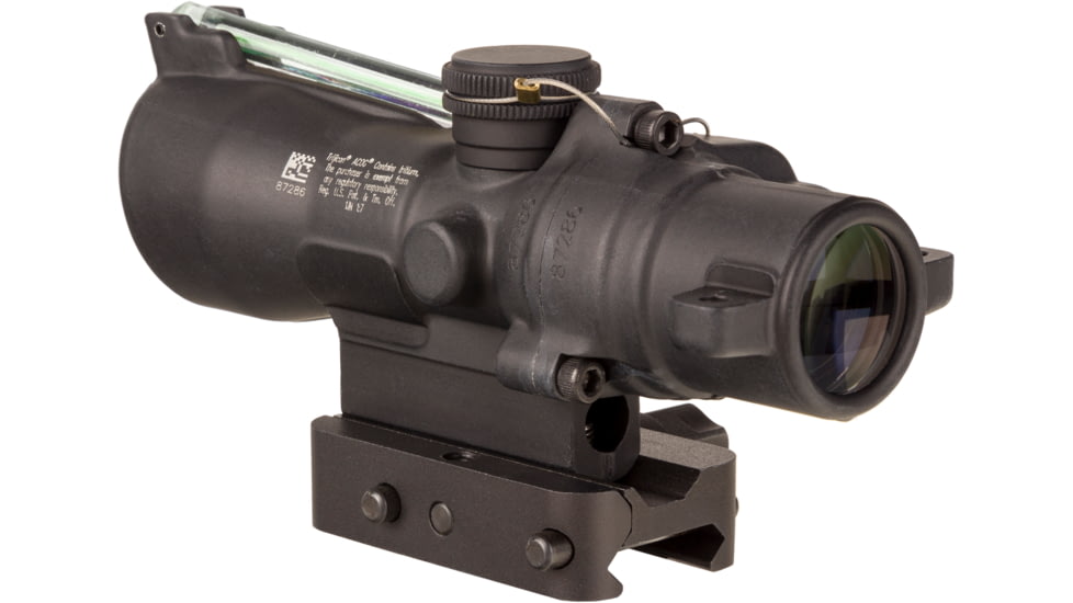 Trijicon Dual Illuminated Compact ACOG Scope, 3x24 mm, Green, .223/55gr. Horseshoe Dot Reticle, Matte Black, 400350