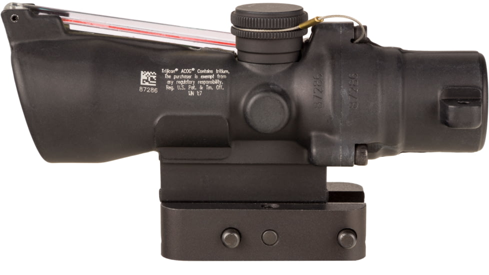Trijicon Dual Illuminated Compact ACOG Scope, 3x24 mm, Red, .223/55gr. Horseshoe Dot Reticle, Matte Black, 400348