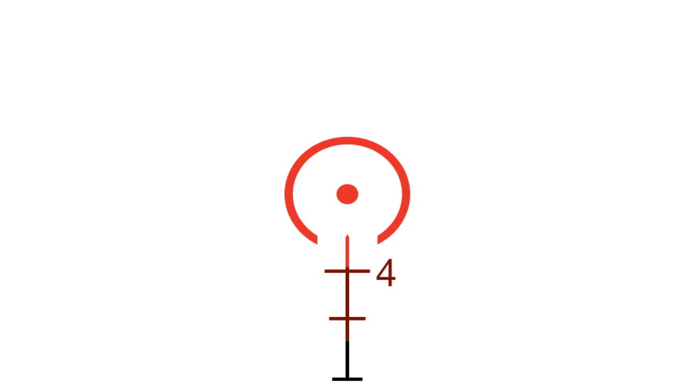 Trijicon Dual Illuminated Compact ACOG Scope, 3x30 mm, 5.56x45mm/62gr. Red, Horseshoe Dot Reticle, Matte Black, 400380