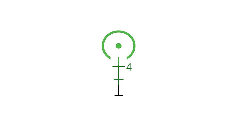 Trijicon Dual Illuminated Green Horseshoe Ballistic Reticle