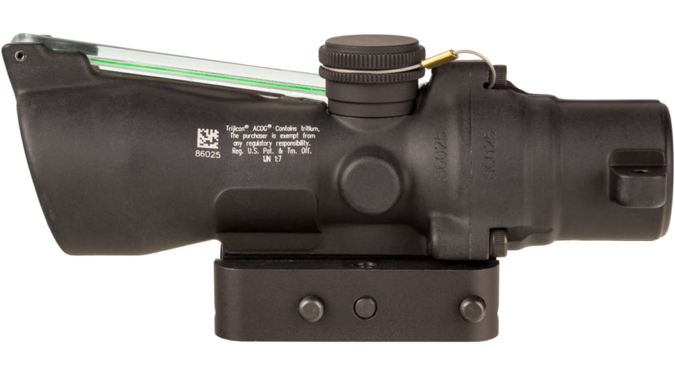 Trijicon Dual Illuminated Low Height Compact ACOG Scope, 3x24 mm, Green, 7.62x39/123gr. Crosshair Reticle, Matte Black, 400359
